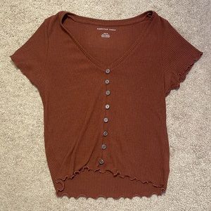 American Eagle Burnt Orange Top Size: M